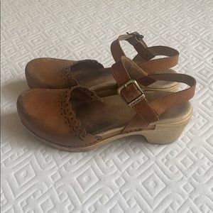 Dansko heeled clog sandals